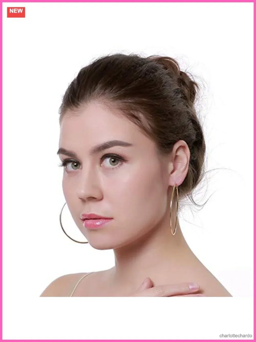 3 Inch Large Extra Big Hoop Earrings for Women Dainty Circle Huggie Hoops 70mm